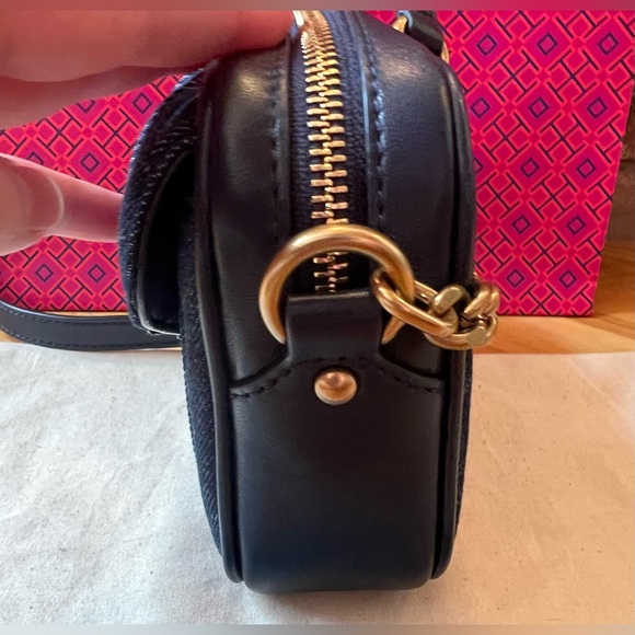 Tory Burch Kira Denim Mini Camera Bag - Picture 7 of 13